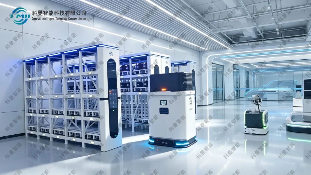 重载全向搬运机器人转运重型物料作业实景